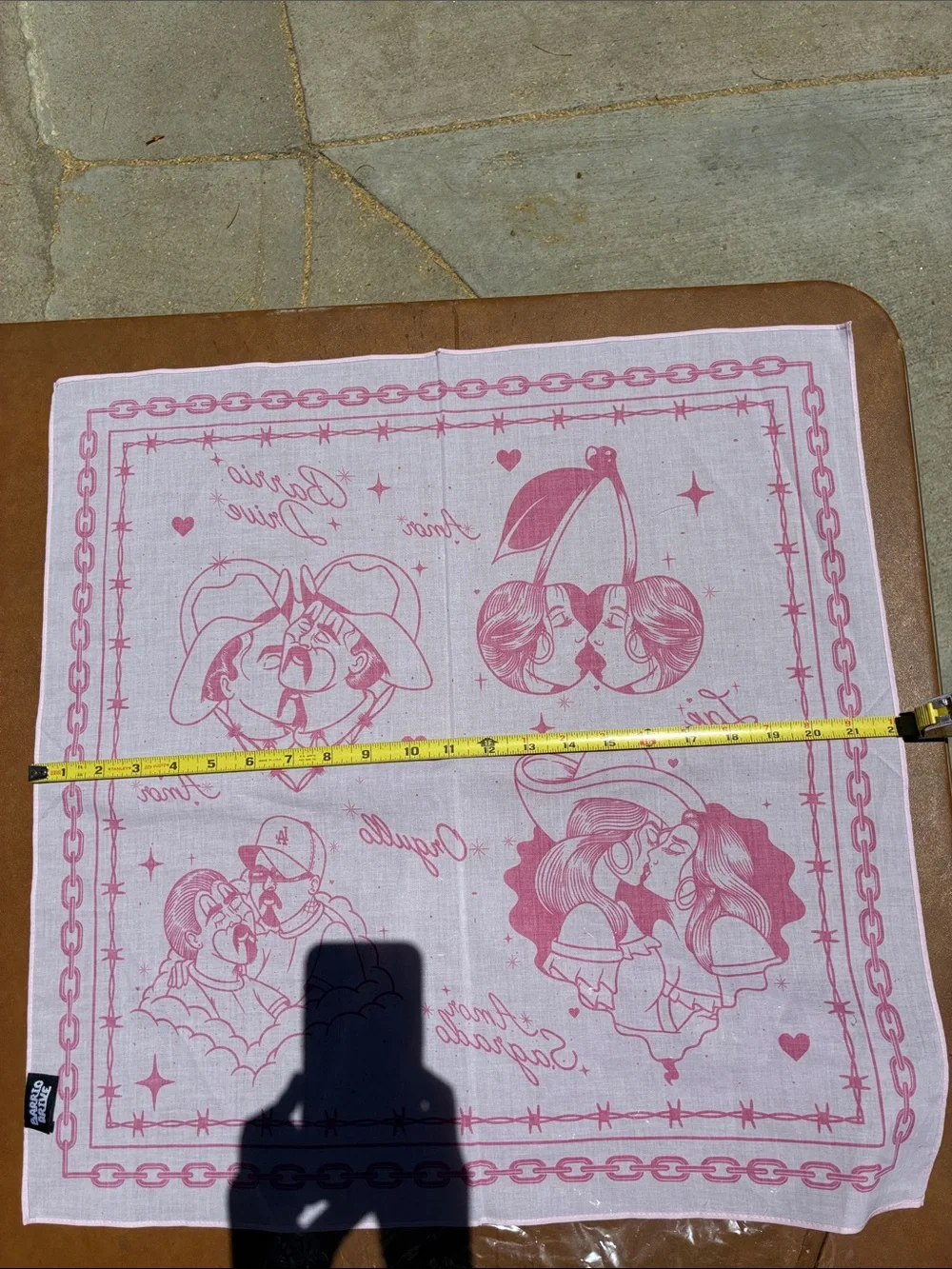 Barrio Drive Pink Queer Love Bandanna